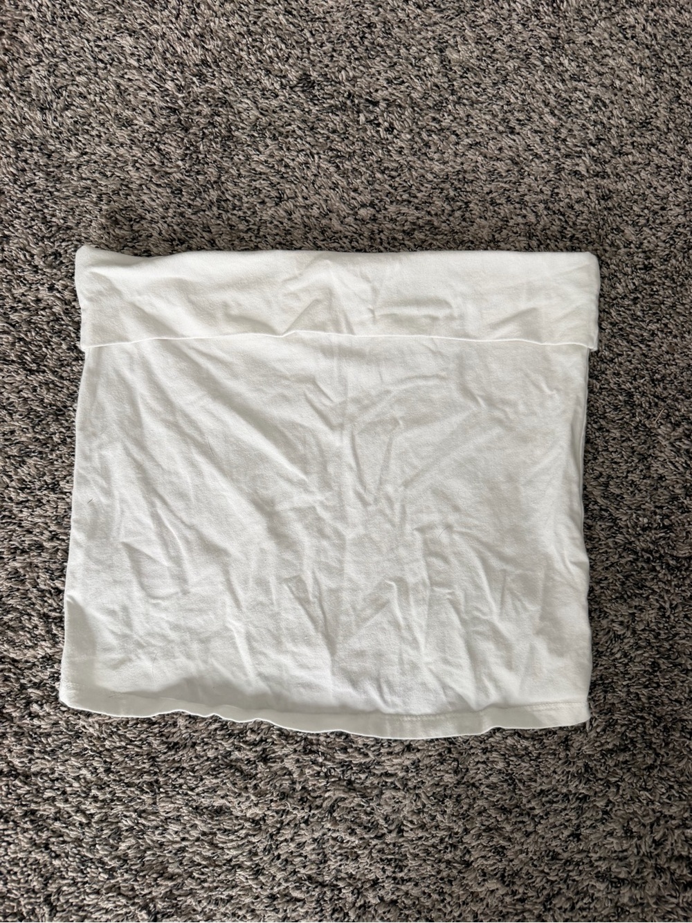 American Eagle Outfitters White Fold-Over Tube Top